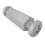 Standoff Hex F/F M3 X 0.5-THD 4.76mm-A/F Stainless Steel 303